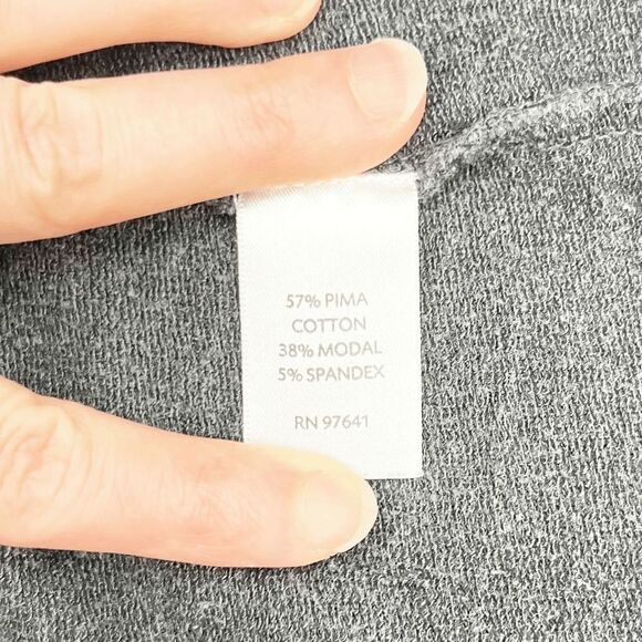 Purejill Mid Rise Leggings Women's Size M Gray Pull On Stretch Ankle - Picture 3 of 4